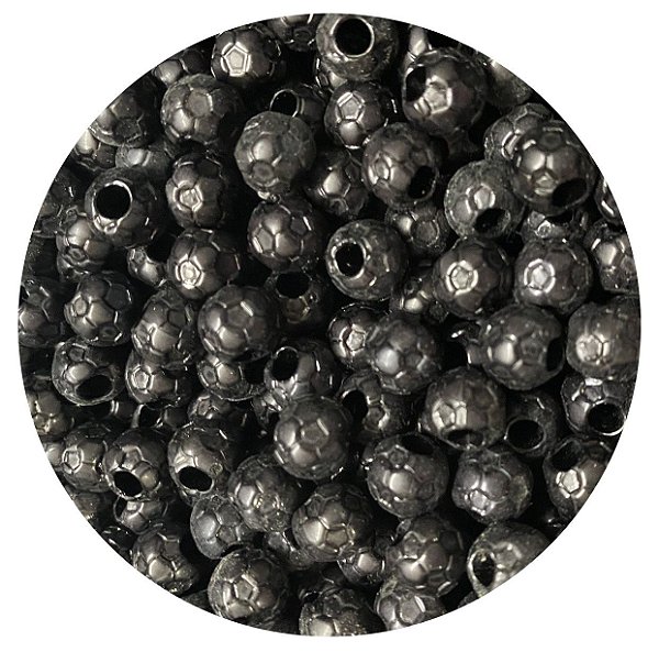 Miçanga Jabulani Black - 10 unidades