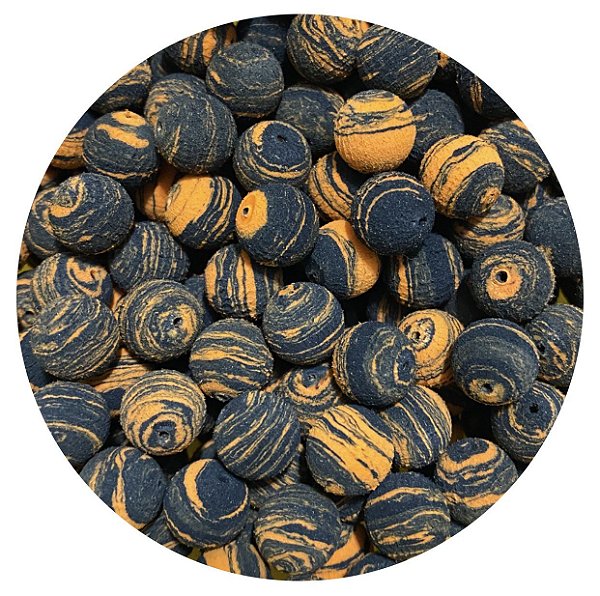 Eva Boleado Preto e Laranja - 50 unidades