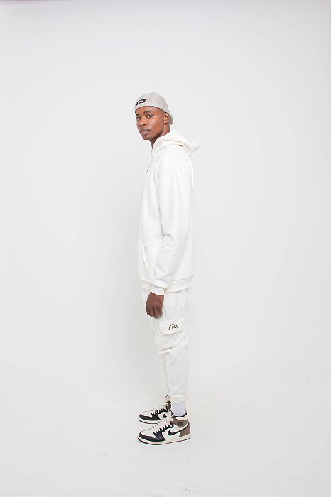 Calça Cargo de Moletom Off White