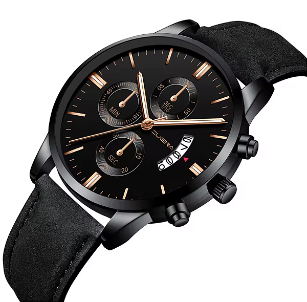 Relógio Masculino Preto Black Motion Design Quartz