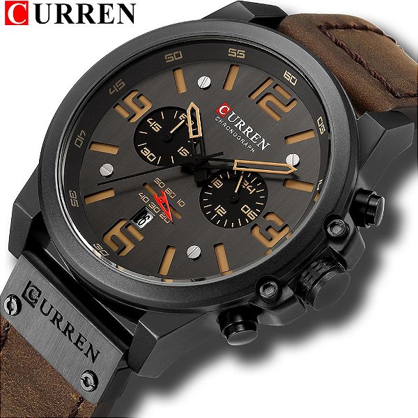 Relógio Curren Masculino Cronógrafo Quartzo