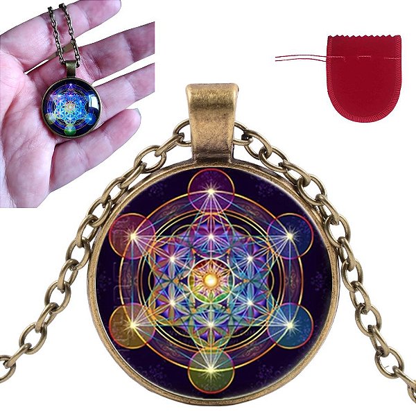 Colar Mandala Alinhar Chakras Sorte Proteção Energia Equilíbrio