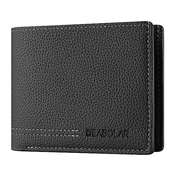 Carteira Masculina Preta em Couro PU