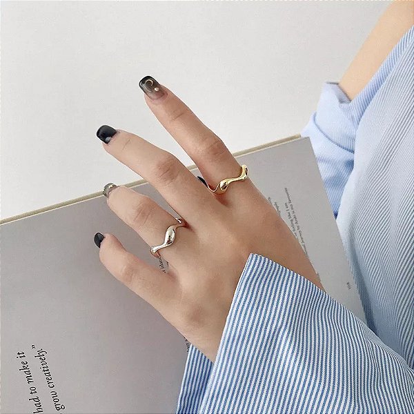 Anel Feminino Conjunto Ajustável