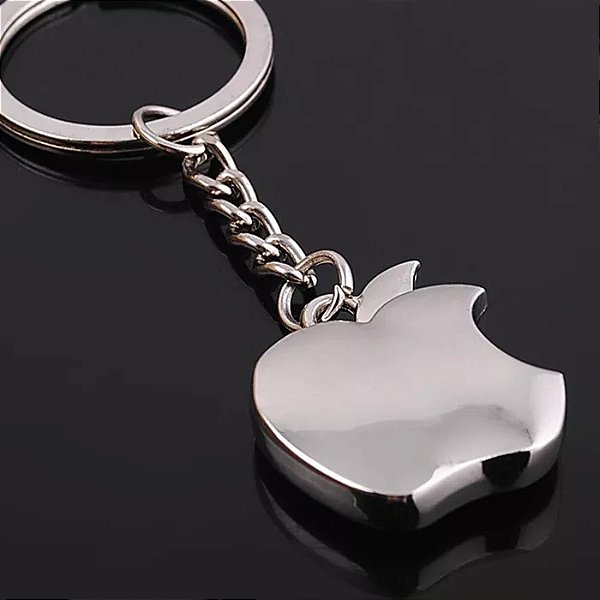 Chaveiro Maçã Aço Inox Tipo Apple