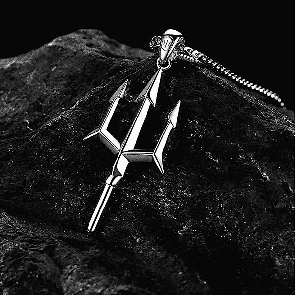 Corrente Masculina Poisedon Trident Aço Inox