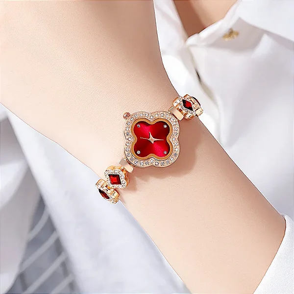 Relógio Feminino Luxo Ruby Glamour