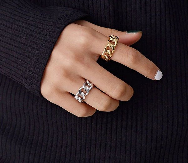 Anel Feminino Ajustável Conjunto