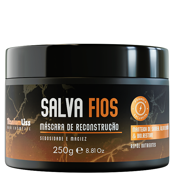 Máscara Reconstrução Salva Fios Titanium Liss 250g