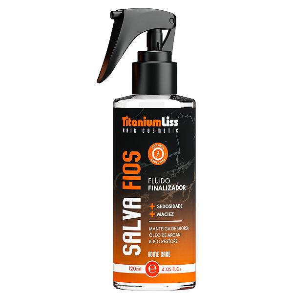 Fluído  Finalizador Reconstrutor  Salva Fios Titanium Liss 10X1 Protetor Térmico  120ml