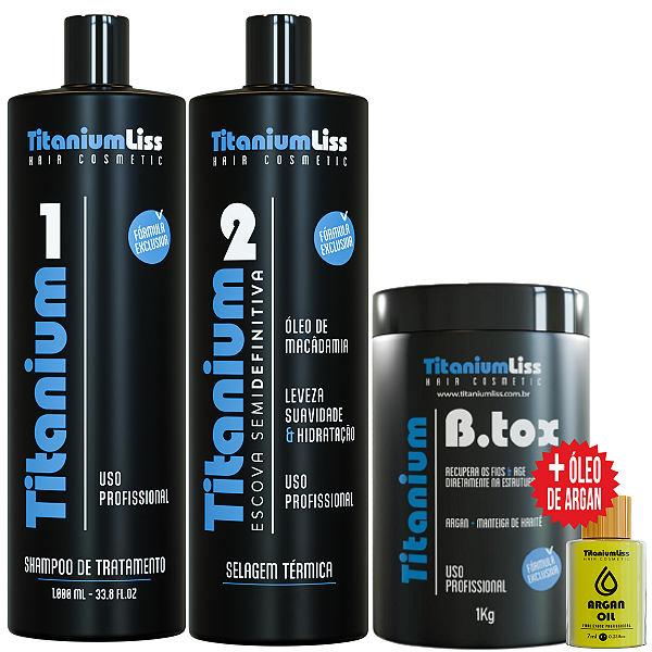 Kit Semi Definitiva Titanium Liss 2x1 Bbtox