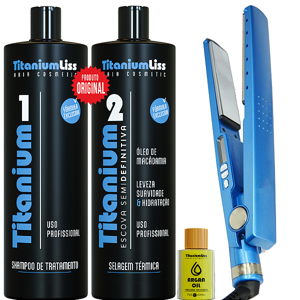 Kit Semi Difinitiva TitaniumLiss + Chapinha Titanium