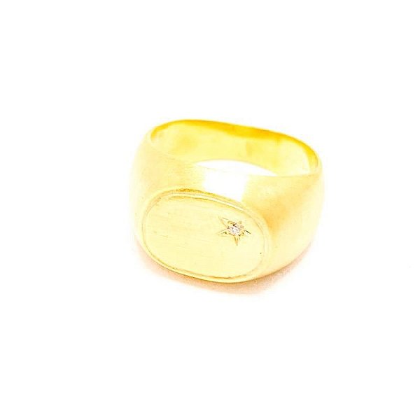 Anel Mindinho Oval Little Star