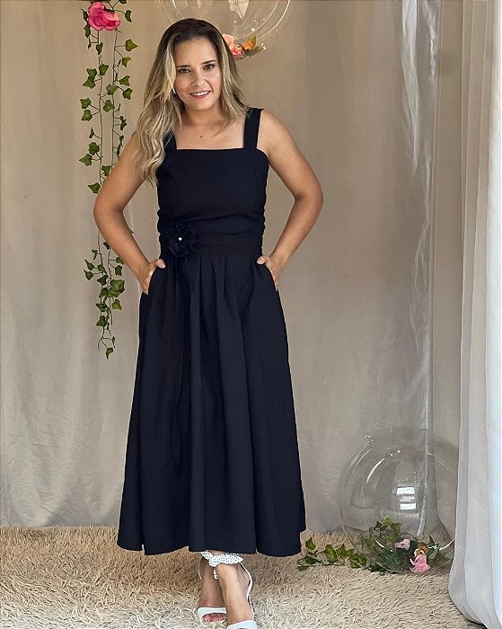 Vestido Izabella-preto