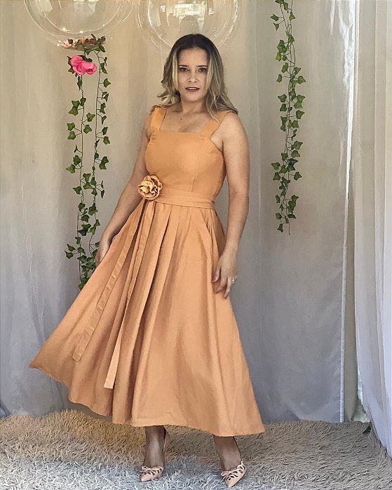 Vestido Izabella açafrão