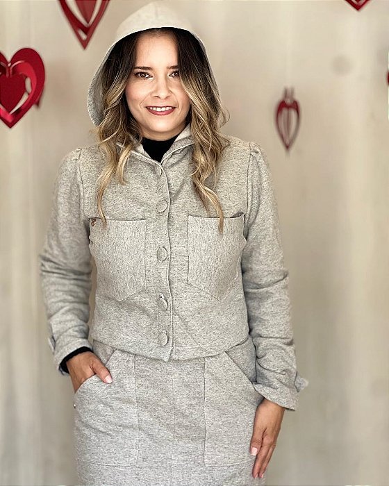 Casaqueto Bianca cinza