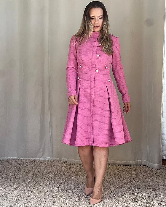 Vestido andressa  rosa