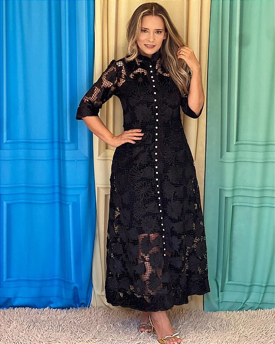 Vestido Magda preto