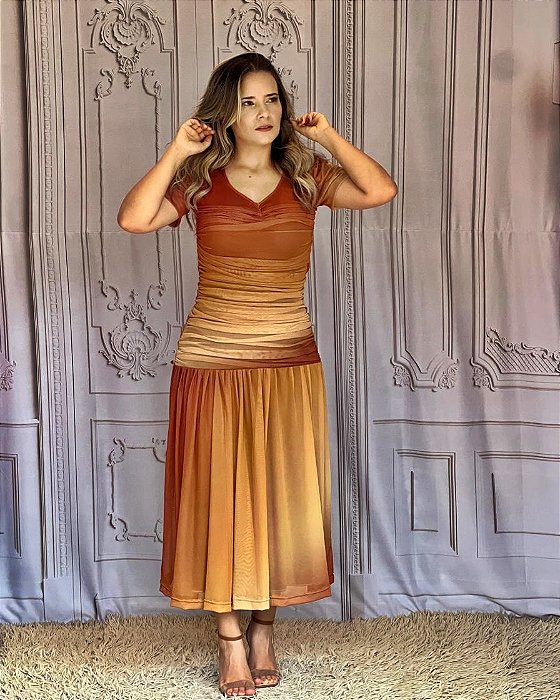 Vestido Lolla entardecer