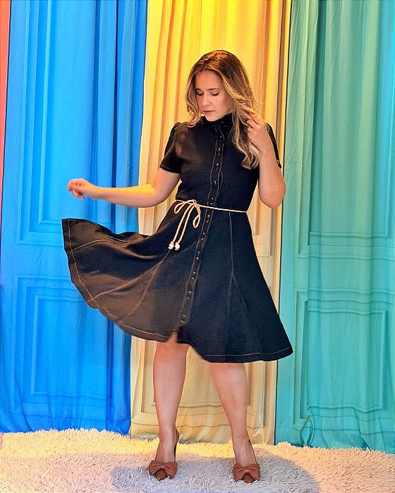Vestido Taimara preto