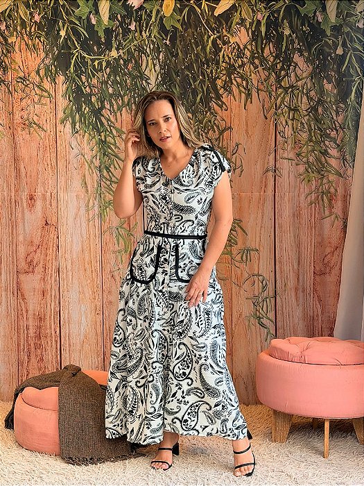 Vestido Severina P&B