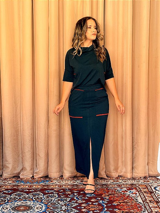 Conjunto Bianca preto