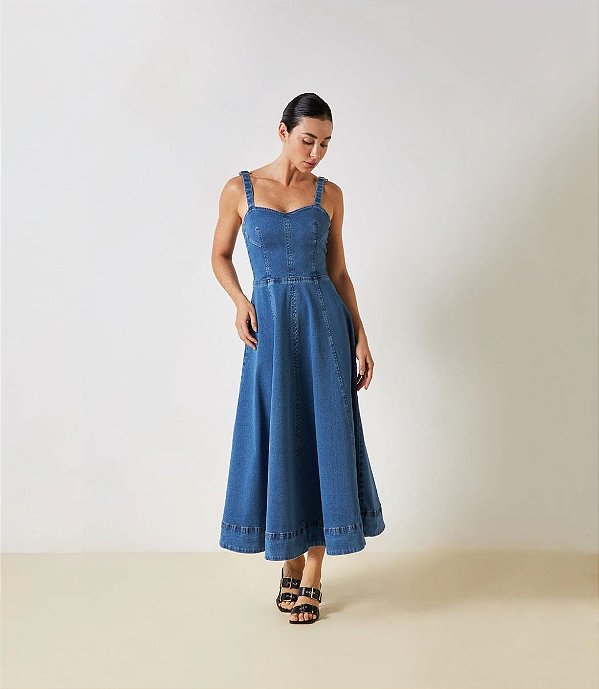 VESTIDO LONGO JEANS