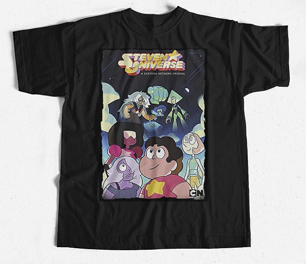 Camiseta Steven Universo Crystal Gems