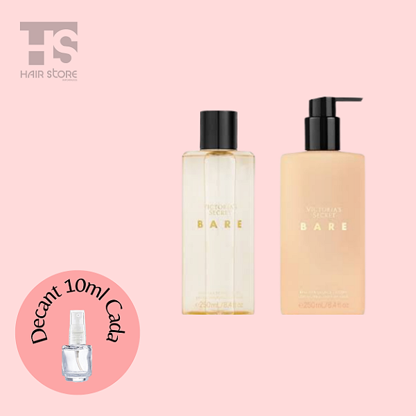 COMBO BARE - VICTORIAS SECRET -  BRUMA +LOÇÃO PERFUMADA 10ML CADA