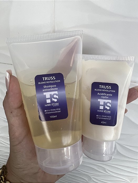 KIT TRATAMENTO TRUSS BLOND REVOLUTION 100ML SHAMPOO MAIS 40ML ACIDIFICANTE
