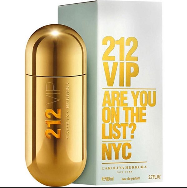 CAIXA BRANCA 212 VIP - CAROLINA HERRERA - 80ML FEMININO