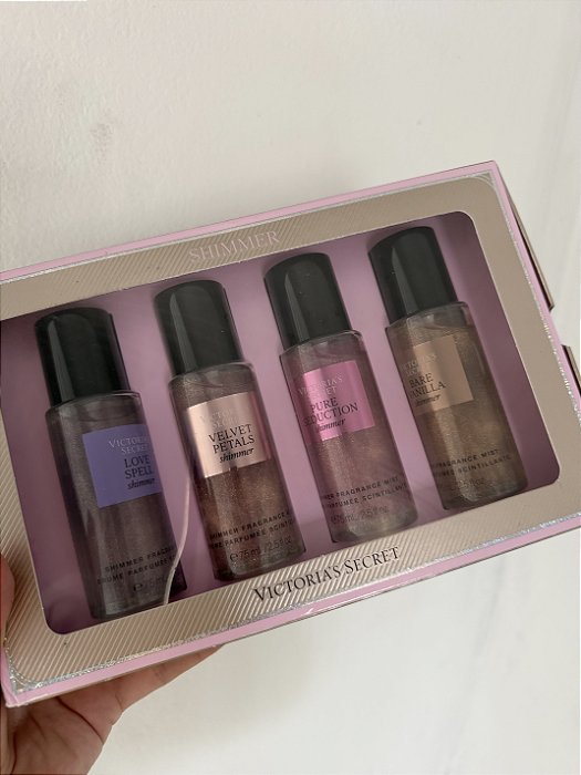 KIT ORIGINAL VICTORIA SECRETS SHIMER 4 SPLASH MINI