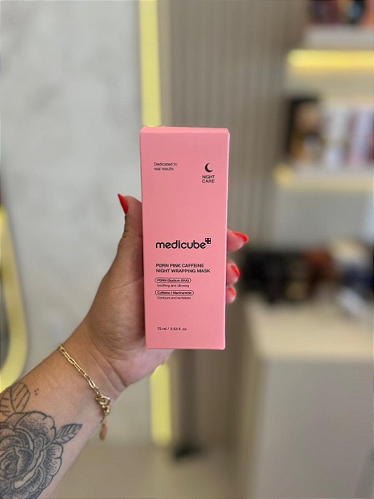 MEDICUBE PDRN PINK CAFFEINE NIGHT WRAPPING MASK - 75ML