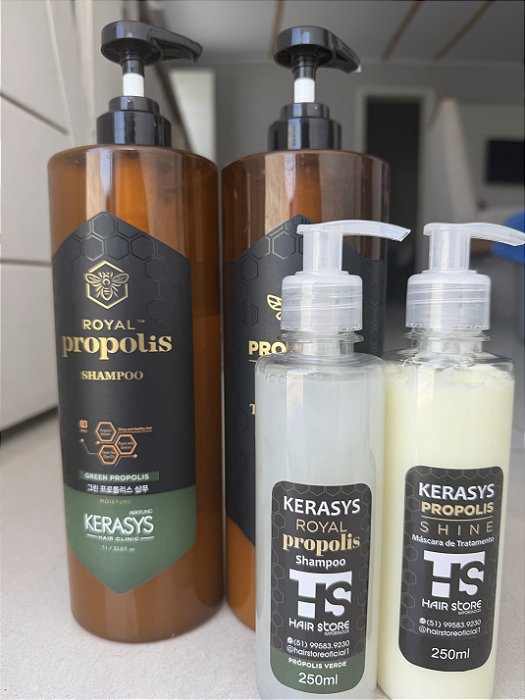 KIT KERASYS PRÓPOLIS GREE TEA SHAMPOO + CONDICIONADOR-250ML
