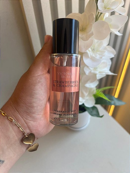 MINI VICTORIA'S SECRET MORANGO COM CHAMPAGNE-75ML