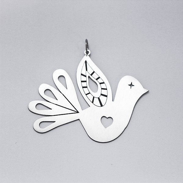 Pingente Pombinha em prata P