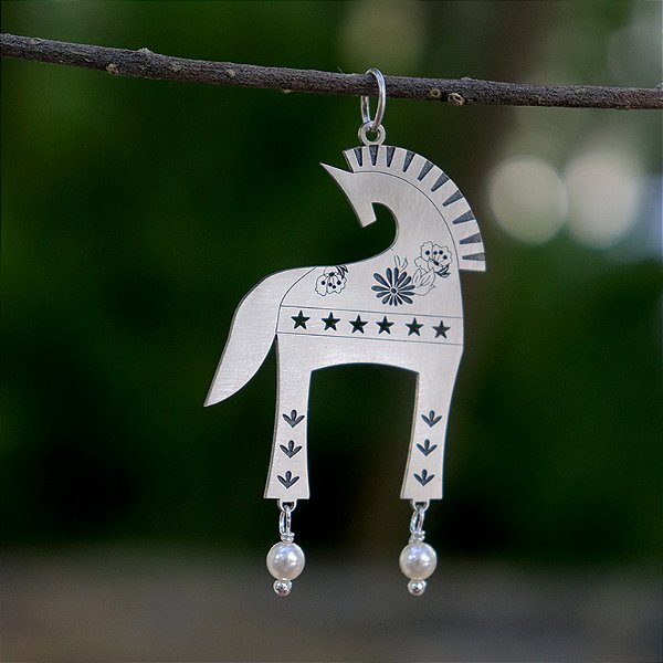 Pingente cavalo "Calçada"