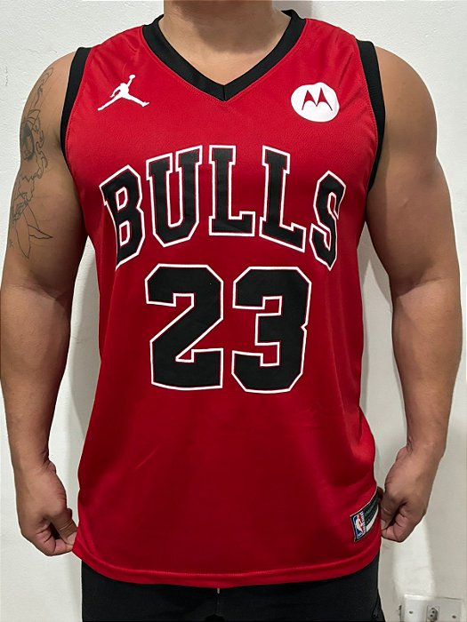 CAMISAS REGATAS NBA  CHICAGO BULLS VERMELHA BASQUETE BALL TECIDO DRIFIT