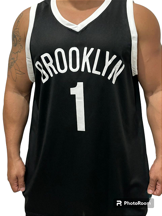REGATA MASCULINA PLUS SIZE BROOKLYN PRETA