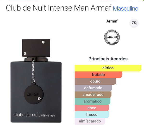 PERFUME MASCULINO CLUB DE NUIT INTENSE MAN 100 ML