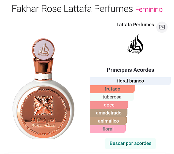 PERFUME FEMININO FAKHAR ROSE 100 ML