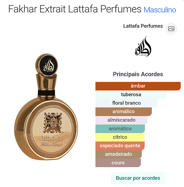 PERFUME FAKHAR GOLD EXTRAIT MASCULINO 100 ML