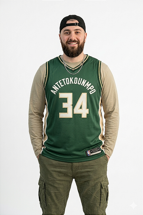 Camiseta Regata Milwaukee Bucks Verde Basquete Premium