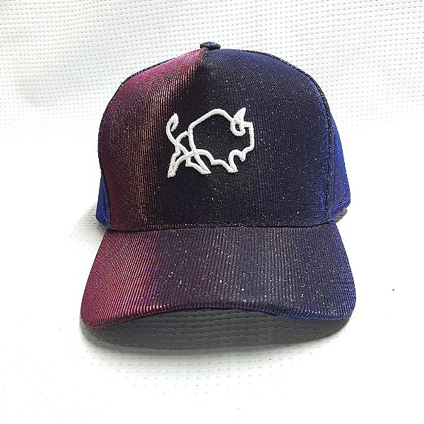 Boné Effel Roxo 3D Glitter brilhoso