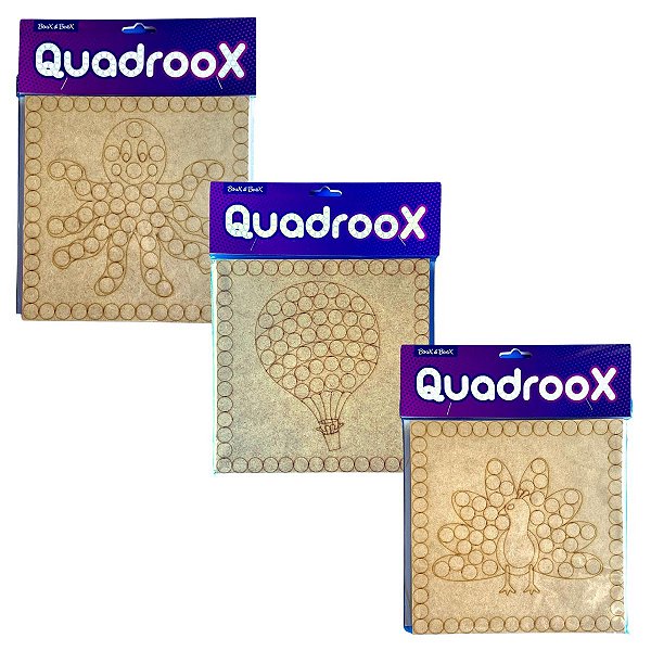 Kit Quadroox - 3 em 1 (Escolha 3 desenhos)