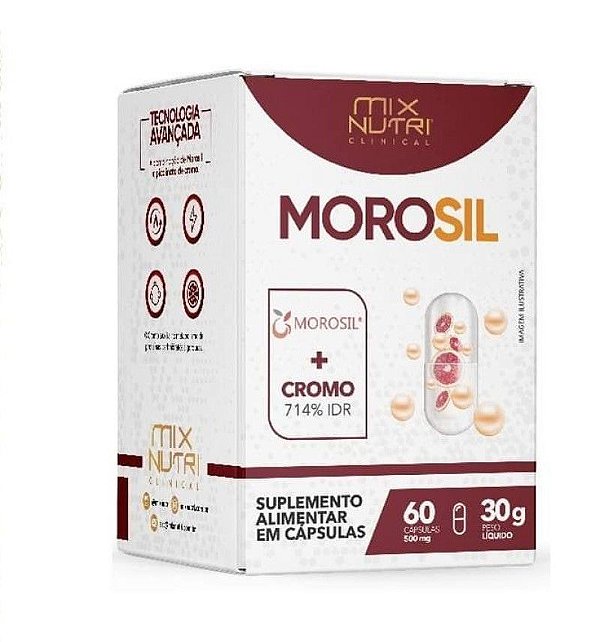 Morosil Original Emagrecedor Laranja Moro 60 Cápsulas 500mg Mix Nutri