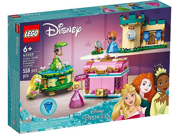 Lego Disney - As Criações Encantadas de Aurora Merida e Tiana 43203