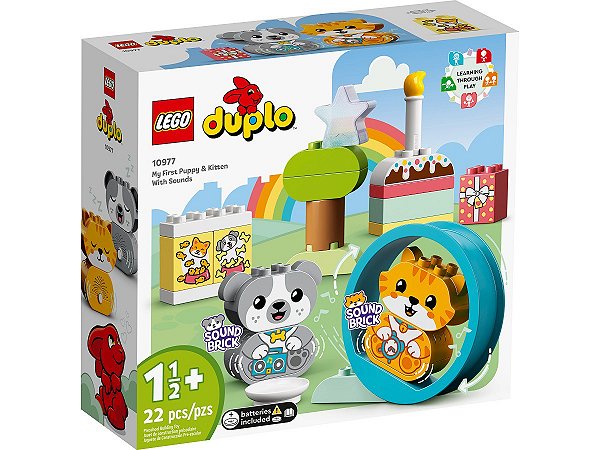 Lego Duplo 10977 - Meu Primeiro Cachorrinho e Gatinho Com Sons