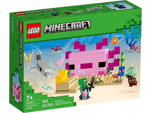 Lego Minecraft - A Casa do Axolotl 21247 - Vila Toys