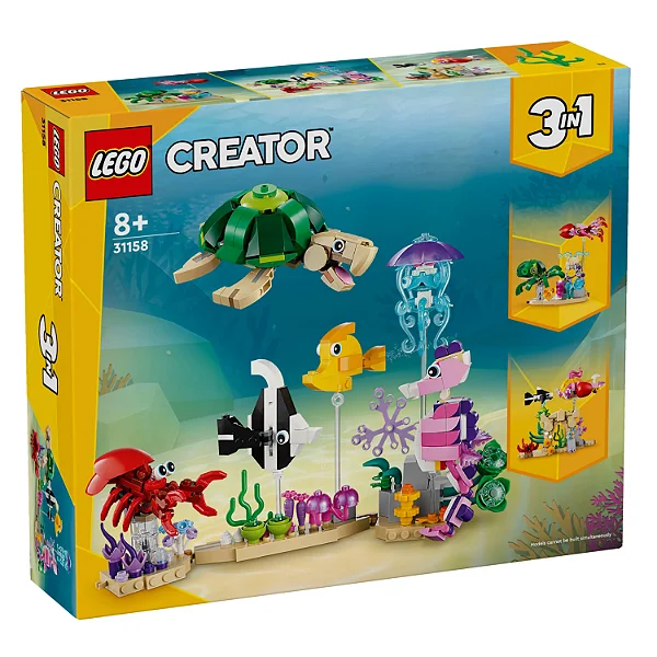 Lego Creator 3 em 1 - Animais Marinhos 31158